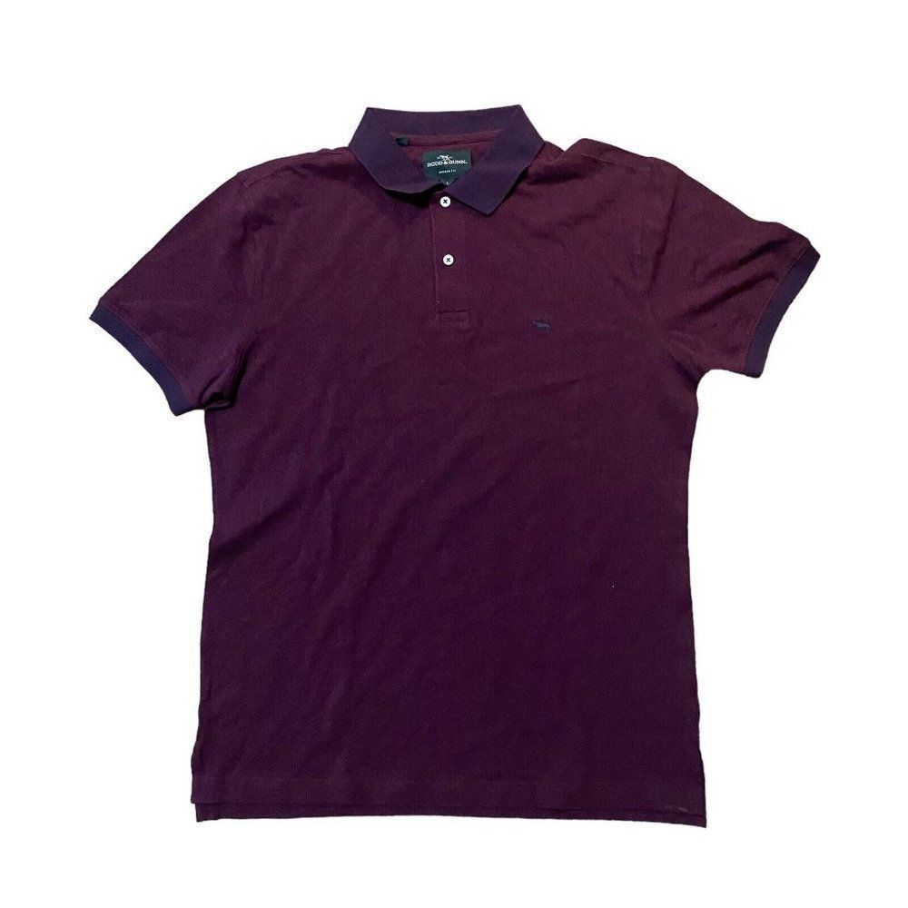RODD & GUNN MENS SPORTS FIT SHORT SLEEVE POLO SHIRT MAROON RED SIZE LARGE